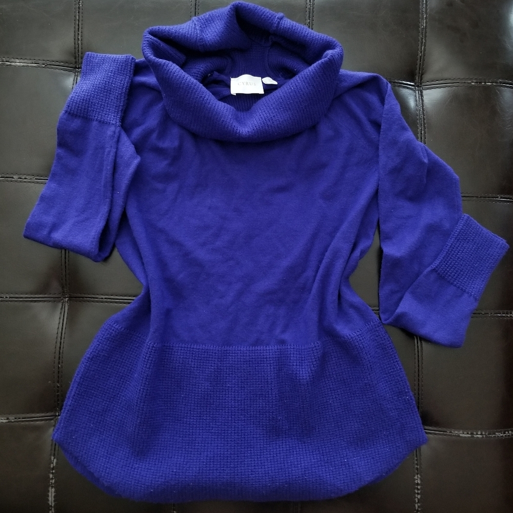 ❗Cyrus Royal Purple Turtleneck Sweater Small❗